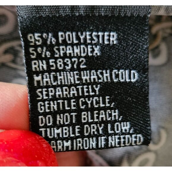 VOIR VOIR Woman Size 12 Bit & Bridle Number Print Dress Tie Belt  Knee Length - Picture 6 of 7